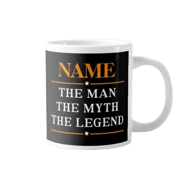 Personalizowany Kubek - THE MAN. THE MYTH. THE LEGEND. na prezent dla taty - Mejkmi - Personalizowane Prezenty Dla Twoich Bliskich!