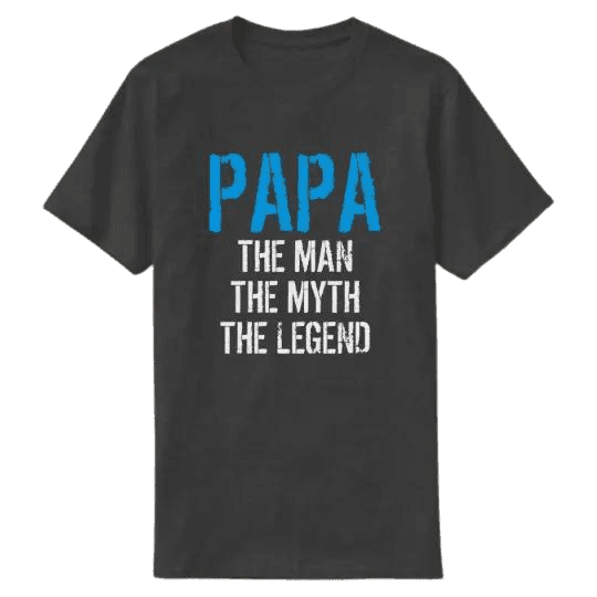 Koszulka PAPA - THE MAN. THE MYTH. THE LEGEND. na prezent dla taty - Mejkmi - Personalizowane Prezenty Dla Twoich Bliskich!